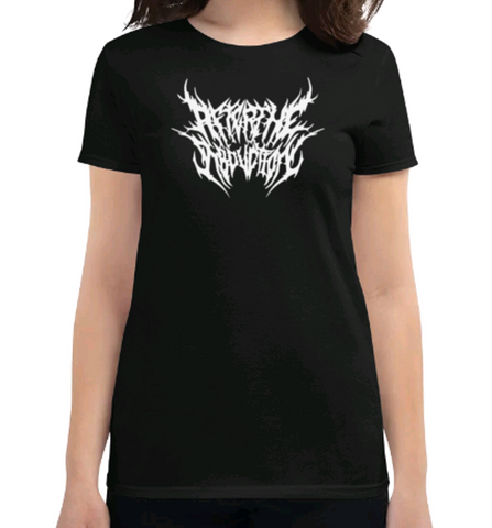 Camiseta Death Kuro Preta e Branca Feminina