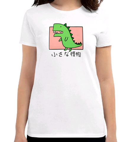 Camiseta Kawaii Dino Feminina