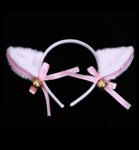 Tiara Cat Ears Branca